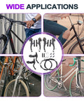 16 Piece Complete Bike Brake Set With Calipers Levers Cables Front And Rear V Brakes Black Aluminum Alloy Handlebars Universal Fit For Most Bicycles Includes Noodles Rubber Boots And Screws in use on various bike models