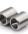 M3 Thread Inserts 0.5mm Pitch 2D Length 304 Stainless Steel Helicoil Wire Inner Thread Inserts Metric Coiled Helical Screws