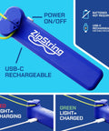 Crazy Fun Rope Launcher Toy For Kids And Adults, Fly A String Loop Across The Sky For Endless Tricks And Laughs, USB-C charge