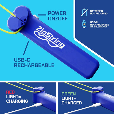 Crazy Fun Rope Launcher Toy For Kids And Adults, Fly A String Loop Across The Sky For Endless Tricks And Laughs, USB-C charge