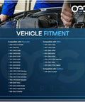 Vehicle fitment chart for Fresh Front Windshield Wiper Motor compatible with Chevy, GMC, Cadillac models 1990-2002.