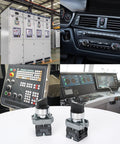 22mm Maintained 2 Position Selector Switch 1NO 660V 10A Heavy Duty Built Tough Industrial Metal Head IP65 Weatherproof Pack Of 2 in various control panel settings