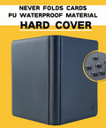 Top Loader Card Binder For Trading Cards Holds 128 Plus 3x4 Inch Toploads 4 Pocket Double Sided Storage Case Durable Hardcover
