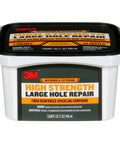 Container of Heavy Duty Fiber Reinforced Spackling Compound 32 Oz Quick Patch For Large Holes 3 To 5 Inches In Drywall Plaster Stucco Concrete