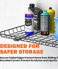 Heavy Duty Wall Mounted Storage Shelf Set For Garage And Home 24 By 12 Inch Metal Shelves Two Pack Workhorse Sturdy Steel Wall Rack