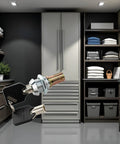 1 Set Tubular Lock And Key Set For Toolbox And Cabinet Drawers With Keys in a garage storage setting