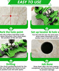 Rock Solid Workhorse 16 Piece Diamond Hole Saw Kit With Double Suction Cup Guide setup instructions on hard surface drilling.