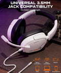 Lightweight Gaming Headset With Crisp Sound And Clear Unidirectional Mic for PS5 PS4 Xbox Series X S Xbox One Nintendo Switch