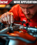 Person using 31-Piece Hex Key Wrench Set Go-To For Home DIY And Auto Enthusiasts on machinery, close-up view.