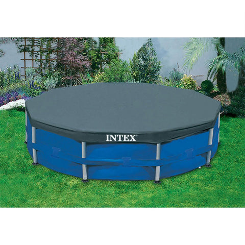 Ready For Summer Kickbacks 10 Ft Round Above Ground Pool Cover With Tight Rope Securing Heavy Duty Debris Shield That Stays Put In Wind Keeps Water Crystal Clear For Lazy Days And Chill