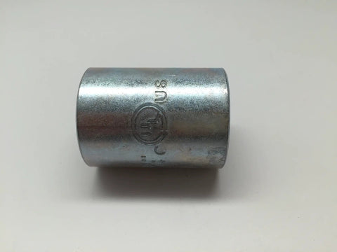 Half Inch Conduit Coupling, 20 Pack, Threaded Galvanized Steel Connector For Indoor Outdoor Use, Built To Last, Joins Conduit Or IMC Systems, UL Listed, Heavy Duty Electrical Fitting