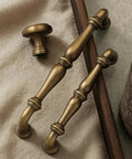 Two Pack Bronze Vintage Brass Cabinet Pulls 3.78 Inch Die Cast Hardware Handle For Kitchen Cabinets Wardrobes Drawers Dressers