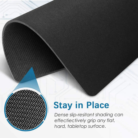 Close-up of Boss Level Ultra Smooth Mouse Pad With Non Slip Rubber Base For Office And Home, showcasing slip-resistant texture.