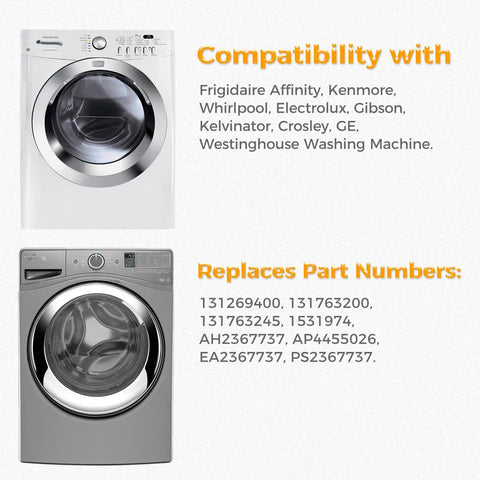 Washer Door Lock Switch With Door Strike Replacement Kit, Easy Install And Durable, compatibility and part numbers shown