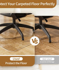 Clear Chair Mat For Hard Floors 48 Inch By 60 Inch Protects Hardwood Tile And Wood Floors comparison of floor protection with mat
