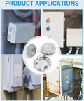 Heavy Duty 12 Pack 1 Inch Knockout Plugs in various electrical boxes, showcasing secure dust and moisture sealing applications.