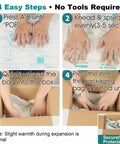Expanding Packing Foam Sheets 21x25 Inches for protecting fragile items with step-by-step instructions for use in packaging