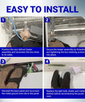 Installation steps for Upgraded Fridge Defrost Heater With Metal Shield For GE And Kenmore Replaces AP3183311 914088 AH303781 EA303781
