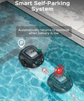 A1 Robotic Pool Cleaner With Dual Layer Filtration And Powerful Suction 130 Minute Runtime Cordless Pool Vacuum in action