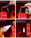 4 Pack Dry Chemical Fire Extinguishers Portable Dry Powder Fast Acting Units With Mount For Home, Car, Boat, Truck, Electrical