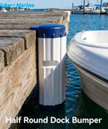 Dock Bumper Marine Dock Protector Built Tough Weather Resistant Design mounted on dock protecting boat from surface marks