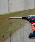 Installing Workhorse Stainless Steel Screw Anchor 5/8 In By 4 In For Structural And Seismic Installations on concrete wall