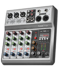 Five Channel USB Bluetooth Audio Mixer With Echo Delay For Recording Live Streaming And Podcasting Dope Home Studio Sound Board