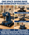 Quick Release Bench Plate Kit For Lee Precision Reloading Press No Sweat Install with arbor press and other mounted tools.