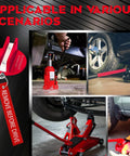 Universal Pinch Weld Jack Pad Set, 2 Magnetic Aluminum Pucks For Frame Rail Protector, shown installed on vehicle lift