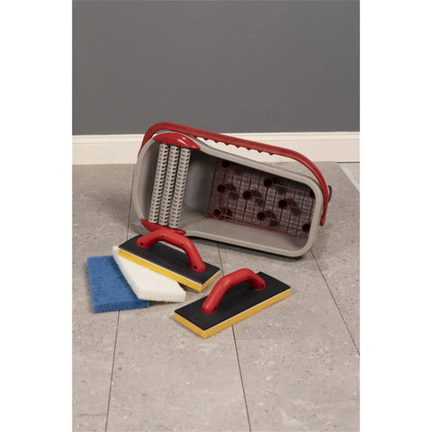 Ultra Tile Grouting System Kit For Faster Grouting With Less Mess Game Changer Featuring Raised Grate And Slotted Sponge Technology
