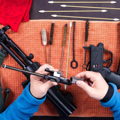 Double Pointed Cotton Swabs 200 Pcs Bamboo Sticks For Precision Cleaning used in gun maintenance setup