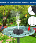 28 Inch Tall Outdoor Bird Bath With Solar Water Fountain Plastic Retro Green Bird Bath For Garden Lawn Yard And Patio Decor