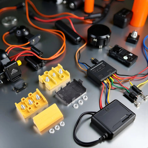 Random Color Electric Bicycle Junction Box For E Bike Wiring Storage Insulation Case For Motor Controller Wires and Connectors