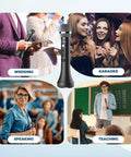 All-in-One Wireless Voice Amplifier With Built-In Microphone For Teaching, Speaking, And Karaoke, 15W Output, Noise Cancelling