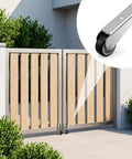Heavy Duty Low Profile Caster Door Support Wheel Replacement For Garden Gates Rustproof stainless steel and rubber roller for gate.