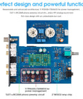 Dope Tube Phono Preamp T4 Plus For MM And MC Turntables, Warm Analog Vacuum Tube Sound, Preamplifier With Headphone Amp, Aux Input, VU Meter, Retro HiFi Vibe For Vinyl Lovers blue circuit board