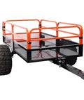 Heavy Duty Utility Trailer With 1500 Lb Load Capacity For Farm Hauling Lawn Mower And ATV UTV Towing Built From Solid Steel