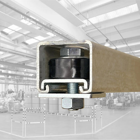 Unistrut Trolley Limiter Set Of Four For One And Five Eighths Inch Wide Or Taller Strut Channel Keeps Your Trolley In Place Close-up