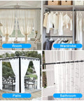 Adjustable Shower Curtain Rod 32 To 80 Inches No Drilling Spring Tension Rustproof Stainless Steel Anti Slip Used in Rooms, Wardrobes, Patios, Bathrooms