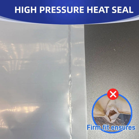 Upgraded Clear Heavy Duty Dust Collection Bags 6 Pack with high pressure heat seal for woodworking projects.