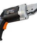 Heavy-Duty Metal Shear With Swivel Head, Variable Speed, 4-Amp Power, Cuts Up To 18-Gauge Sheet Metal, side view