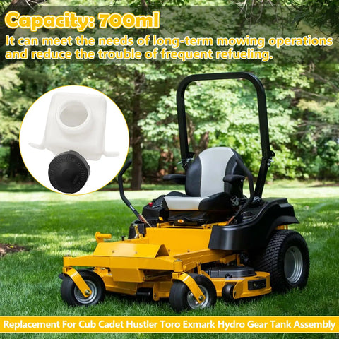 Heavy-Duty 700ML Hydraulic Oil Tank Kit For Lawn Mowers Replacement Fits Toro 109-2250, Cub Cadet 631-04286/71327, Hustler 601996 - Easy Install, Durable, High-Quality Hydraulic Tank Replacement Part
