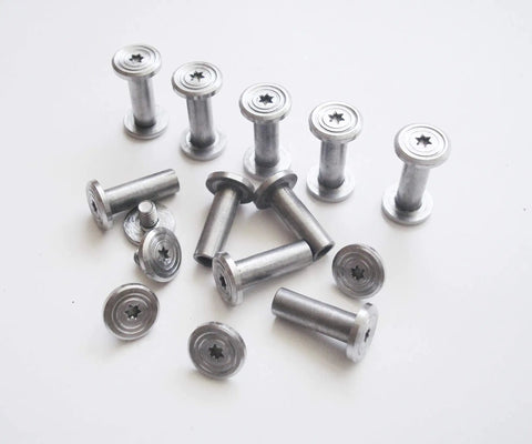 Grind Ready 304 Stainless Steel Knife Handle Fasteners Pack Of 10 Sets For EDC And Hunting Knives Shaft Rivets And Screws