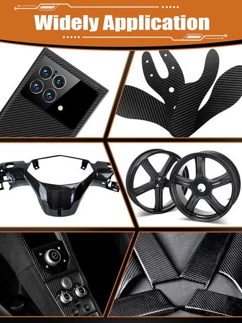 5Ft Carbon Fiber Repair Kit With 12 Inch Cloth Roll Epoxy Resin 200g And 100g Hardener For DIY Car Boat Basement Home Repairs Includes Mixing Cups Sticks Gloves Sandpaper Pro Grade on carbon car parts