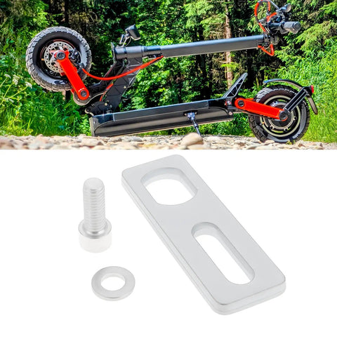 16mm Electric Bike Torque Arm Flat Pad Set For Electric Scooters, Includes 61x21x5mm And 16x12mm Mounting Pads, Easy Install, Durable steel pad and screw