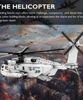 Epic Military Helicopter Building Kit For Adults 2129 Piece Aircraft Model Toys Set For Display At Home Or Office Perfect Easter Birthday Gift For Men And Teens 14 Plus in action-packed scene with jet fighters