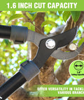27 Inch Garden Bypass Lopper That Prunes Thick Branches Like A Boss With 1.6 Inch Cutting Capacity in action on tree branch