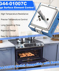Dual Infinite Switch Replacement For Electric Stoves With Precise Heat Control, Easy Install, Compatible With Major Ranges