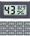 12 Pack Mini Digital Hygrometer Thermometer Indoor Humidity Gauge With Fast 10 Second Readings Highly Accurate Temperature Sensor