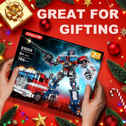 Mech Robot Transform Set With 786 Pieces Dual Design Building Block Kit Compatible With Lego reconfigurable mech suit box, 2-in-1 build